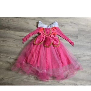 Princess Aurora Sz 120 6T Dress Sleeping Beauty Pink NNJXD